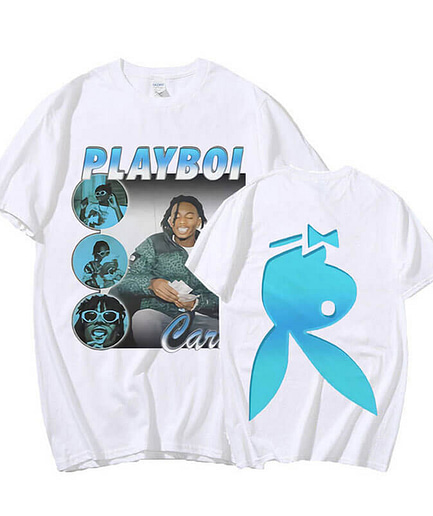 Cool Cash Carti Playboi Graphics Print T-shirt