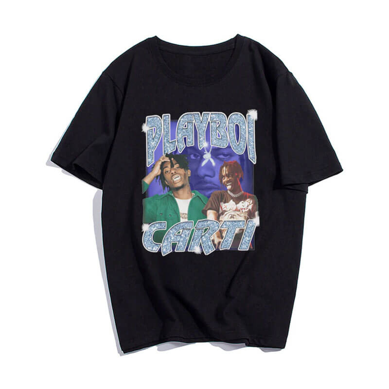 Playboi Carti Self Titled Graphic Gothic Style Shirt