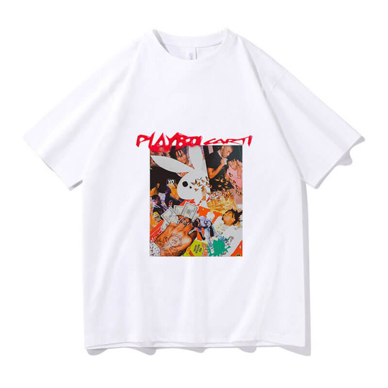 Awesome Playboi Carti Hip Hop Tshirt white
